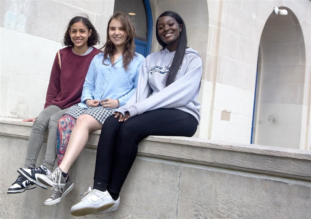 Three students from Hope High School